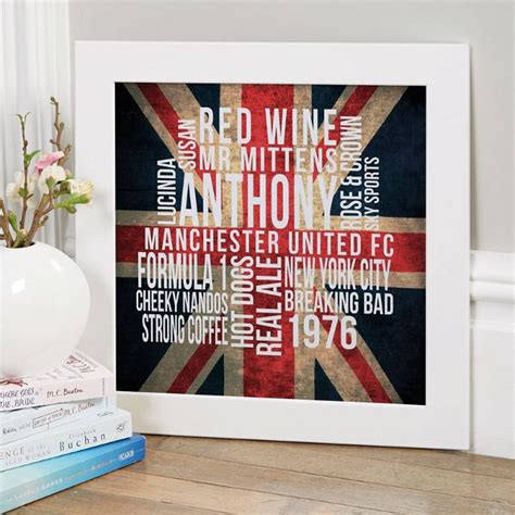 Personalised Typographic Prints And Canvases Preview On Screen