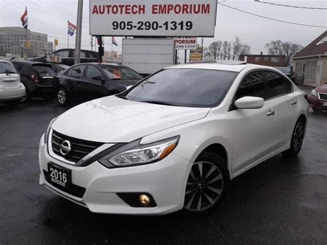 Used 2016 Nissan Altima Pearl White Sv Alloyssunroofcamera Andabs For