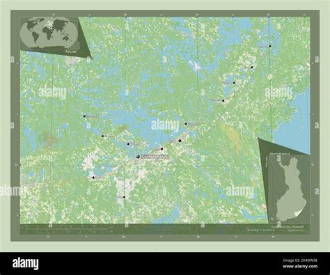 South Karelia Region Of Finland Open Street Map Locations And Names