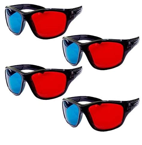 Buy Jambar Red Blue Cyan Anaglyph Simple Style 3d Glasses 3d Movie Game Extra Upgrade Style
