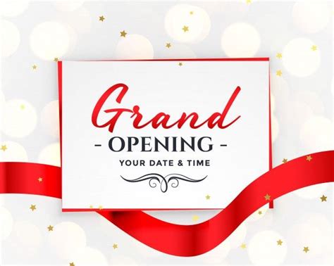 Download Grand Opening White Invitation for free | Grand opening ...