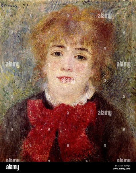 Fine Arts Renoir Auguste 1841 1919 Painting Portrait Of Jeanne