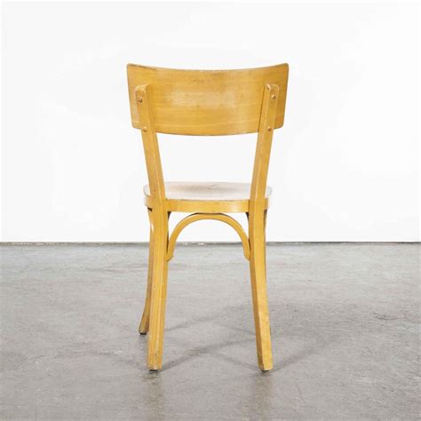 1950s French Baumann Blonde Beech Bentwood Dining Chairs Various Qty Available For Sale At 1stdibs