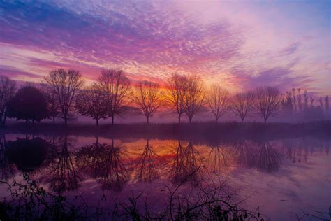 Interesting Photo Of The Day Autumn Sunrise In Wisconsin