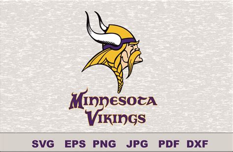 Minnesota Vikings Svg Dxf Logo Silhouette Studio Transfer Iron On Cut