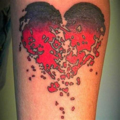 Heart tattoos have various meanings depending on its design. Broken Heart Tattoo Designs - Best Heart Tattoos: Cool Heart Tattoo Designs and Ideas For Men # ...