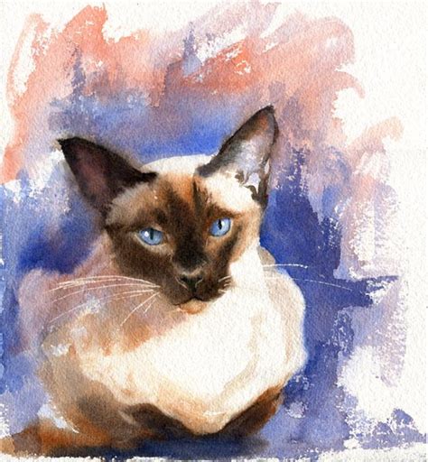 Rachels Studio Blog New Siamese Cat Original Painting