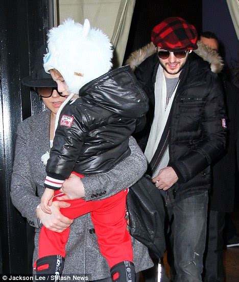 Christina Aguilera Kicks Off 2012 With An Intimate Moment With Son Max Daily Mail Online