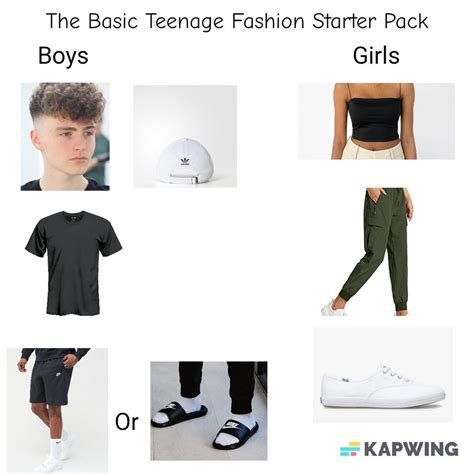 The Basic Teenage Fashion Starter Pack Starterpacks