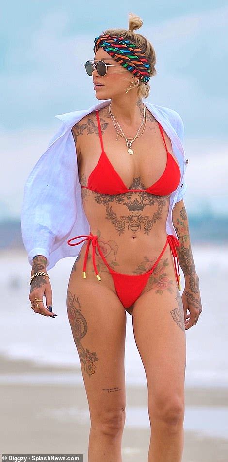 Tina Louise Is Red Hot In Thong Bikini As She Packs On PDA With Selling