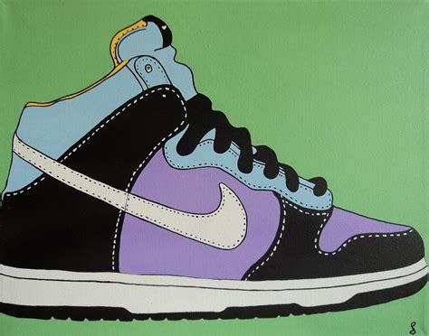 Nike Shoe Painting By Grant Swinney Fine Art America