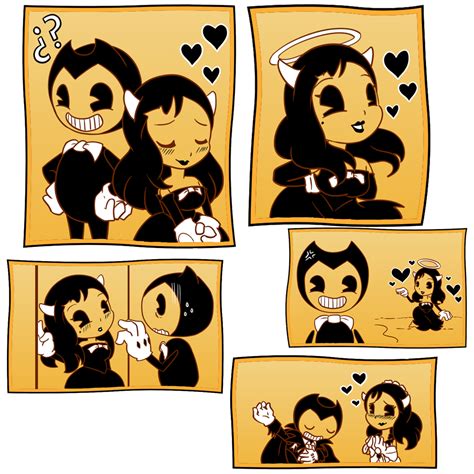 Bendy And Alice Angel By Reina Del Caos On Deviantart
