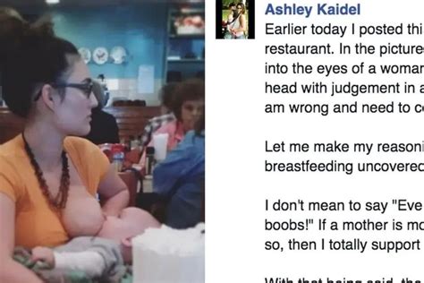 Woman Gets Shamed For Breastfeeding Son In Public Thousands Of People