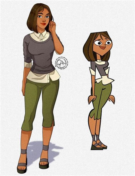 Artist Redraws 20 Total Drama Island Characters In A More Realistic Way Total Drama Island