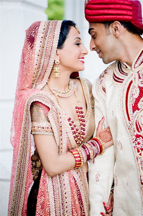 Traditional Indian Bride And Groom Attire