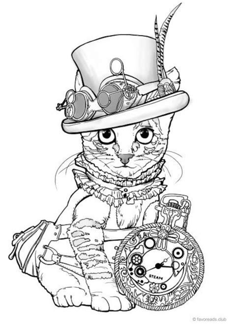 Steampunk Elements Colouring Pages Sketch Coloring Page The Best Porn