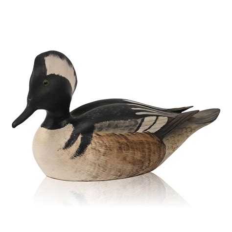 Sold Price Carved And Painted Hooded Merganser Decoy March 6 0122