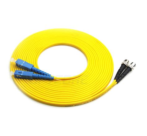 Sc St Os2 Singlemode Duplex Fiber Patch Cable