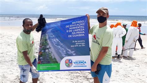 Mutirão de Limpeza na Praia de Guaibim promove a preservação da vida