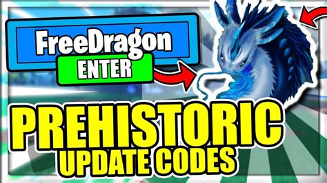 All New Secret Op Working Codes Prehistoric Update Roblox Dragon
