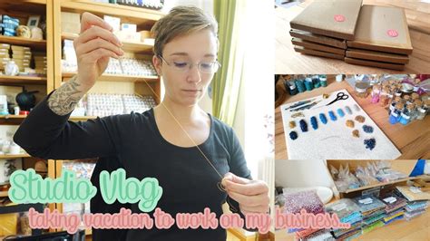 Studio Vlog 15 Packing Jewelry And Bead Orders New Bead Stock