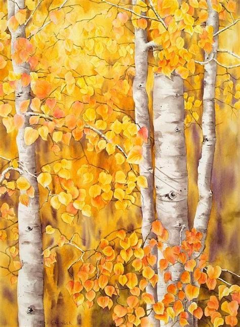 Pin By Ellen Bounds On Quaking Aspen Aspen Trees Painting Autumn Art