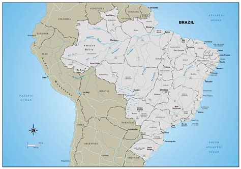 Detailed Vector Map Of Brazil High Res Vector Graphic Getty Images