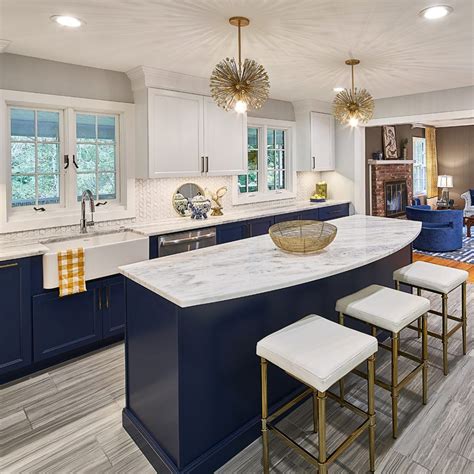 Navy Blue And White Kitchen Cameronhateley