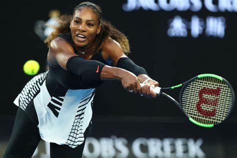 Pregnant Serena Williams Works On Her Swing Page Six