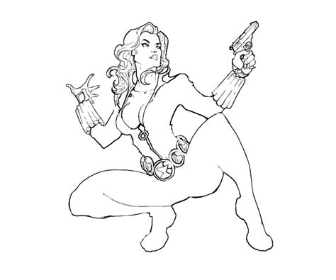 Black Widow Coloring Pages Thiva Hellas