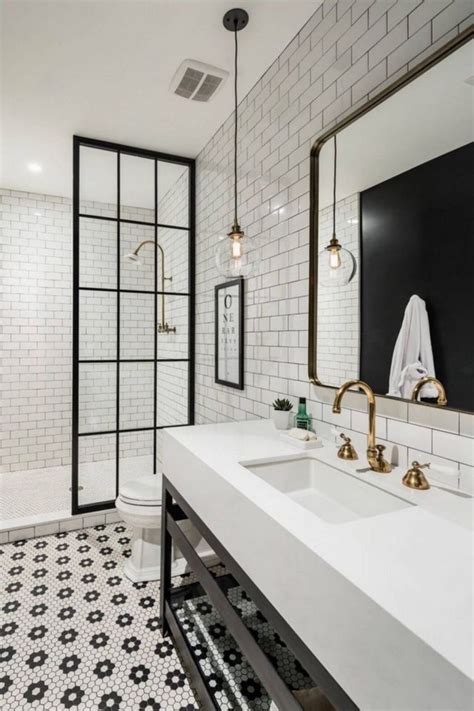 45 Best Stylish White Subway Tile Bathroom Ideas For Your Reference Page 4 Of 47