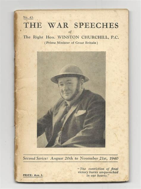 The War Speeches Of The Right Hon Winston Churchill Full Set Of All