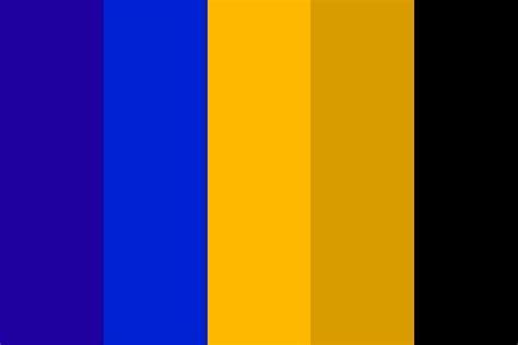 Blue And Gold Color Palette