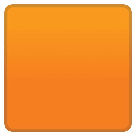Orange square emoji clipart. Free download transparent .PNG | Creazilla