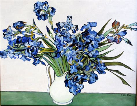 Van Gogh Blue Iris Van Gogh Flowers Van Gogh Irises Vincent Van