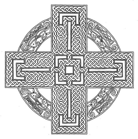 15 Pics Of Celtic Cross Mandala Coloring Pages Celtic Cross