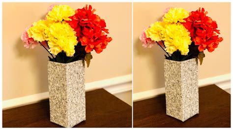 Diy Flower Vase Making Diy Home Decor Easy Waste