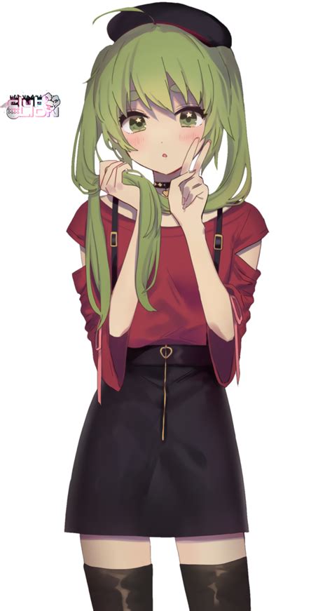 Green Haired Girl Anime Render 199 By Clublion On Deviantart