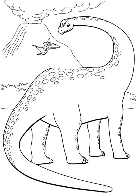 Dinozaury żyły w czasach prehistorycznych. Kolorowanka Dinopociąg malowanka do wydruku nr 58