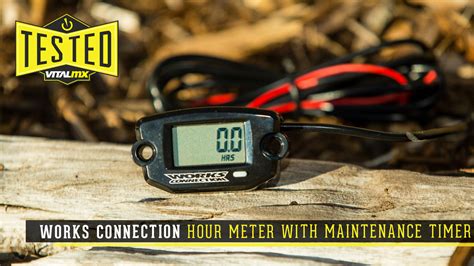 Works Connection Tachhour Meter With Resettable Maintenance Timer