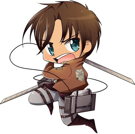 Pegatinas Eren Chibi De Samantaniz Redbubble