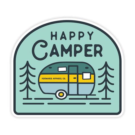 Happy Camper Decal Forward Apparel Company