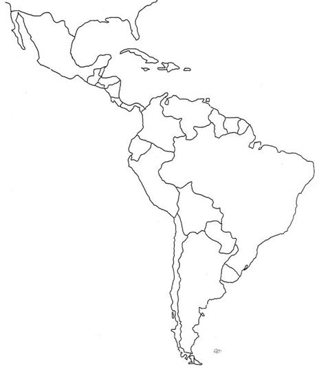 New Mapa De America Latina Para Colorear Sin Nombres Hd Wallpaper Images