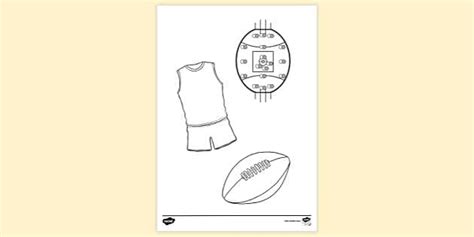AFL Colouring Page Free Colouring Sheets Lehrer Gemacht