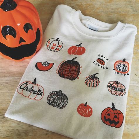 Pumpkin Shirt Halloween Shirt Screen Print Shirt Pumpkin T Etsy Uk