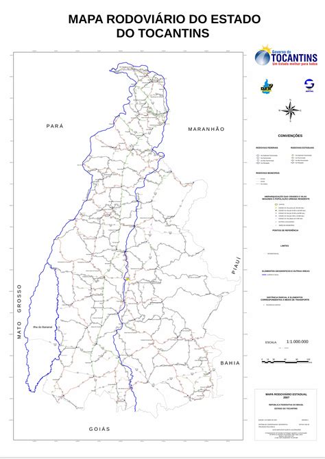 Pdf Mapa RodoviÁrio Do Estado Do Tocantins Dokumentips