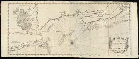 A Correct Map Of The Coast Of New England Norman B