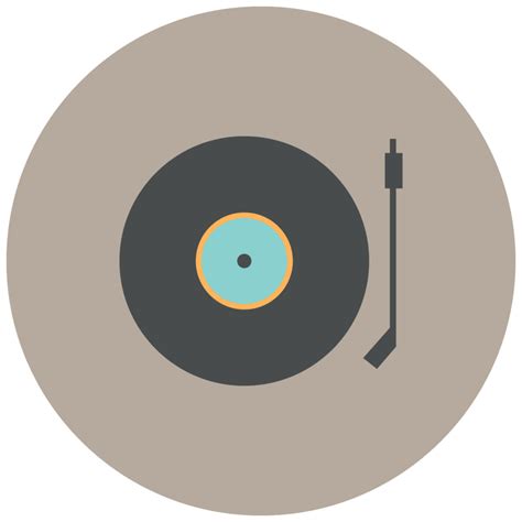 Music Circle Icon Vinyl Record 1192225 Png