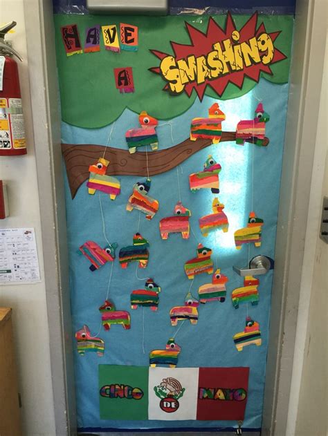 Cinco de mayo themed math, language arts, and critical thinking activities are ready for download and instant use in your classroom. Cinco de Mayo Piñata door decoration | Door decorations ...