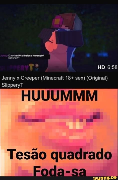 Jenny X Creeper Minecraft Slipperyt